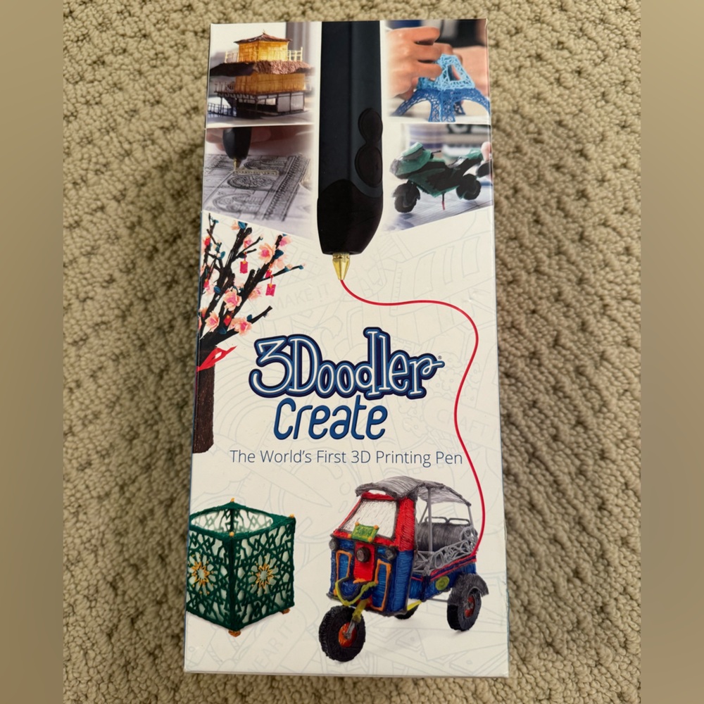 3Doodler create with everything included; + 3 plastic packets for FREE